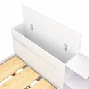 Ver imagem 7 de Bicama Solteiro com Baú, 2 Gavetas e Cama Auxiliar Jade Yescasa Branco