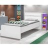 Cama Solteiro com Baú 2 Gavetas e Cama Auxiliar Jade Yescasa - 10