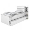 Cama Solteiro com Baú 2 Gavetas e Cama Auxiliar Jade Yescasa - 4