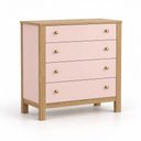 Ver imagem 3 de Quarto de Bebê Flora Guarda Roupa 2 Portas Cômoda Berço Colchão 130x70 D18 Qmovi