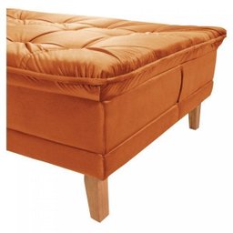 Sofá Cama Veludo Liso Berlim Plus LINHA - 10