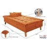 Sofá Cama Veludo Liso Berlim Plus LINHA - 8