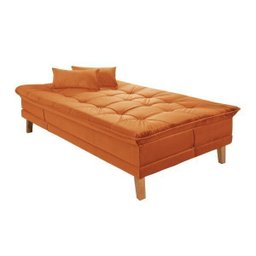 Sofá Cama Veludo Liso Berlim Plus LINHA - 9