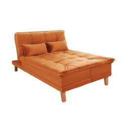 Sofá Cama Veludo Liso Berlim Plus LINHA - 4