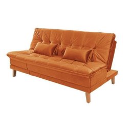 Sofá Cama Veludo Liso Berlim Plus LINHA - 6