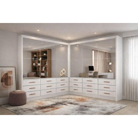 Closet 6 Portas 18 Gavetas Domus Premium - Grand Line