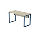 Ver imagem 5 de Mesa Escritório 1500x700x750mm M150-70pe40tub Castanheira Natural-azul Delrei