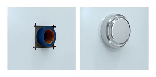 Kit 2 Plugue Plug Latão 1/2 Com Canopla Cromada Blukit 17110121 - 2