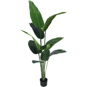 Planta Bananeira Grande Realista Folhagem Artificial