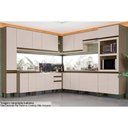 Ver imagem 1 de Cozinha Modulada Connect 16 Peças 5aéreos+5balcões+ 2 Paneleiros +4complementos C5p98 Duna
