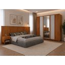 Ver imagem 1 de Dormitório Casal Ripado Completo Espelho Premium Arbo Design