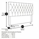 Ver imagem 4 de Cabeceira Cama Box Casal Padrão Sarah 140cm com Frame Bouclê Bege - Abmaza