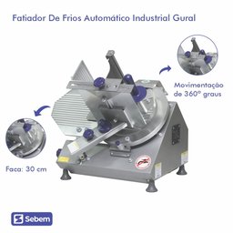 Fatiador de Frios Industrial Profissional Gural Axt-30i Inox Automático - 2
