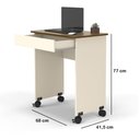 Ver imagem 2 de Escrivaninha com Gaveta Ofertamo Compact Not 70cm Off White/