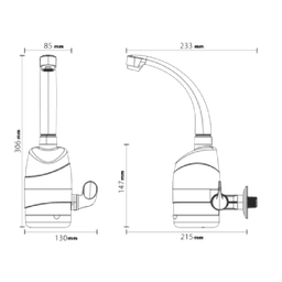 Torneira Elétrica Multitemperatura 4t Luna Parede Black Zagonel 220v - 2