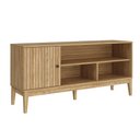 Ver imagem 6 de Rack Bancada P/ Tv até 55 Pol Mb 1056 C/ 1 Porta 136cm Mel/off White - Movelbento