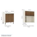 Ver imagem 6 de Cozinha Completa Modulada 6 Peças, Armário Vidro Reflecta, Paneleiro e Balcões Linea Luciane Móveis