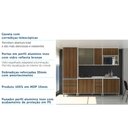 Ver imagem 7 de Cozinha Completa Modulada 6 Peças, Armário Vidro Reflecta, Paneleiro e Balcões Linea Luciane Móveis