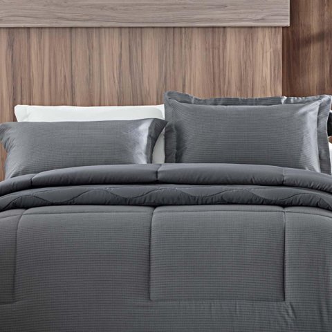 Jogo de Cama Solteiro 300 Fios Piolo - Kacyumara Chumbo