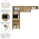 Ver imagem 4 de Armário de Cozinha 4 Portas 1 Gaveta Isabelle Aramóveis