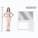 Ver imagem 6 de Penteadeira Ditália 7 Gavetas C/cadeira + Kit Luz Pe-50