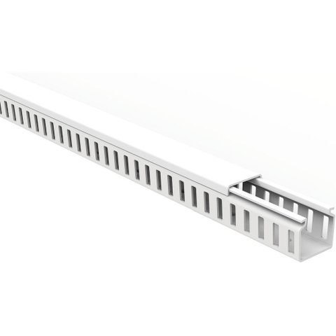 Canaleta para Painel Tramontina Semi Aberta Branca 30x30x2000 Mm