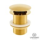 Ver imagem 4 de Válvula Ralo Lavatório Banheiro Metal Click Dourada 1 1/4:dourado