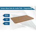 Ver imagem 2 de Mesa de Sala Jantar Duina C/ Tampo 136cm Niquel/freijo - Kappesberg