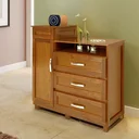 Ver imagem 1 de Cômoda Sapateira com Espelho 1 Porta 3 Gavetas e Porta Jóias Cuiabá Rodmóveis