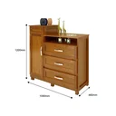 Ver imagem 3 de Cômoda Sapateira com Espelho 1 Porta 3 Gavetas e Porta Jóias Cuiabá Rodmóveis