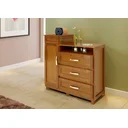 Ver imagem 6 de Cômoda Sapateira com Espelho 1 Porta 3 Gavetas e Porta Jóias Cuiabá Rodmóveis