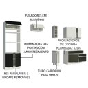 Ver imagem 5 de Armário de Cozinha Completa 270cm Branco/Preto/Branco Jade Madesa 09