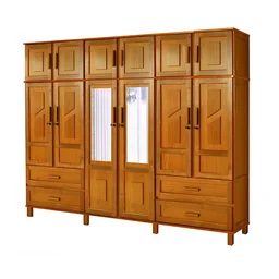 Guarda-Roupa Casal com Espelho 12 Portas 4 Gavetas Rio Branco Premium Yescasa - 4