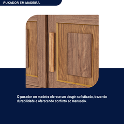 Guarda-Roupa Casal com Espelho 12 Portas 4 Gavetas Rio Branco Premium Yescasa - 8