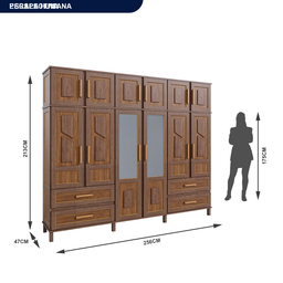 Guarda-Roupa Casal com Espelho 12 Portas 4 Gavetas Rio Branco Premium Yescasa - 4