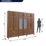 Guarda-Roupa Casal com Espelho 12 Portas 4 Gavetas Rio Branco Premium Yescasa - 4