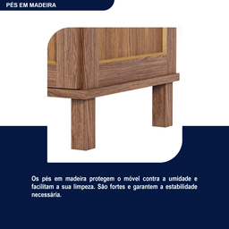 Guarda-Roupa Casal com Espelho 12 Portas 4 Gavetas Rio Branco Premium Yescasa - 10