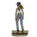 Ver imagem 1 de Estatueta Skatista Meulher 25cm