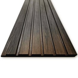 Painel Ripado Estrutural 270x30.5cm: 01 Unid. (0,82m²) Mdf - Talatto Painéis - Imbuia - 3