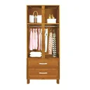 Ver imagem 2 de Guarda-Roupa Solteiro com Espelho 4 Portas 2 Gavetas Teresina Rodmóveis