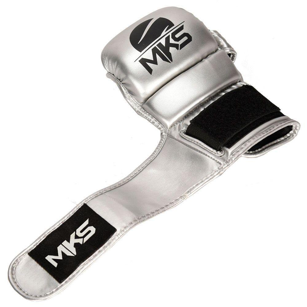 Luva Mma Mks Combat Shooter Silver Tamanho P/m - 2