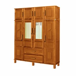 Guarda-Roupa Solteiro com Espelho 8 Portas 2 Gavetas Rio Branco  - 3