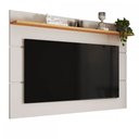 Ver imagem 4 de Painel para Tv até 70 Polegadas Bristol 1 Prateleira Off White/nature - Panorama Móveis