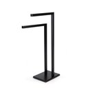 Ver imagem 2 de Toalheiro Duplo Pia Bancada Lavabo Porta Toalhas 45cm Banheiro Aço Inox Black Matte Stainless