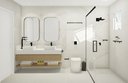 Ver imagem 3 de Toalheiro Duplo Pia Bancada Lavabo Porta Toalhas 45cm Banheiro Aço Inox Black Matte Stainless