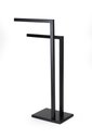 Ver imagem 4 de Toalheiro Duplo Pia Bancada Lavabo Porta Toalhas 45cm Banheiro Aço Inox Black Matte Stainless