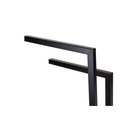 Ver imagem 6 de Toalheiro Duplo Pia Bancada Lavabo Porta Toalhas 45cm Banheiro Aço Inox Black Matte Stainless