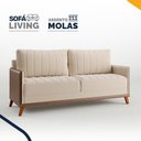 Ver imagem 4 de Sofá Living 4 Lugares Molas Fibra Siliconada Torres Linho e Corano 200cm