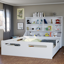 Ver imagem 1 de Cama Montessoriana Padrão Casal com Nichos e Baú