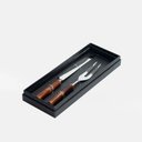 Ver imagem 1 de Faca e Garfo P/ Assado Bamboo Blue Gardenia